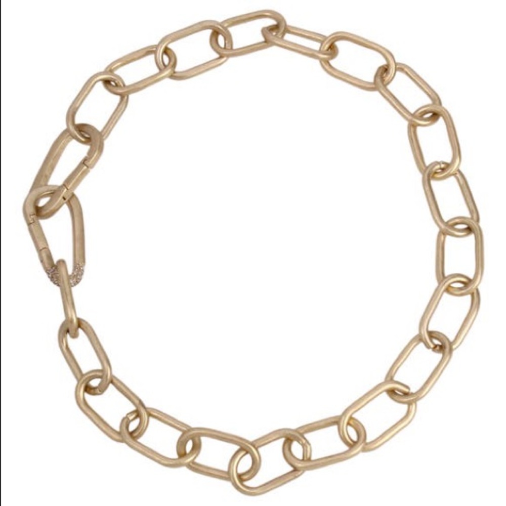 ALLSAINTS Pave Carabiner Link Collar Necklace